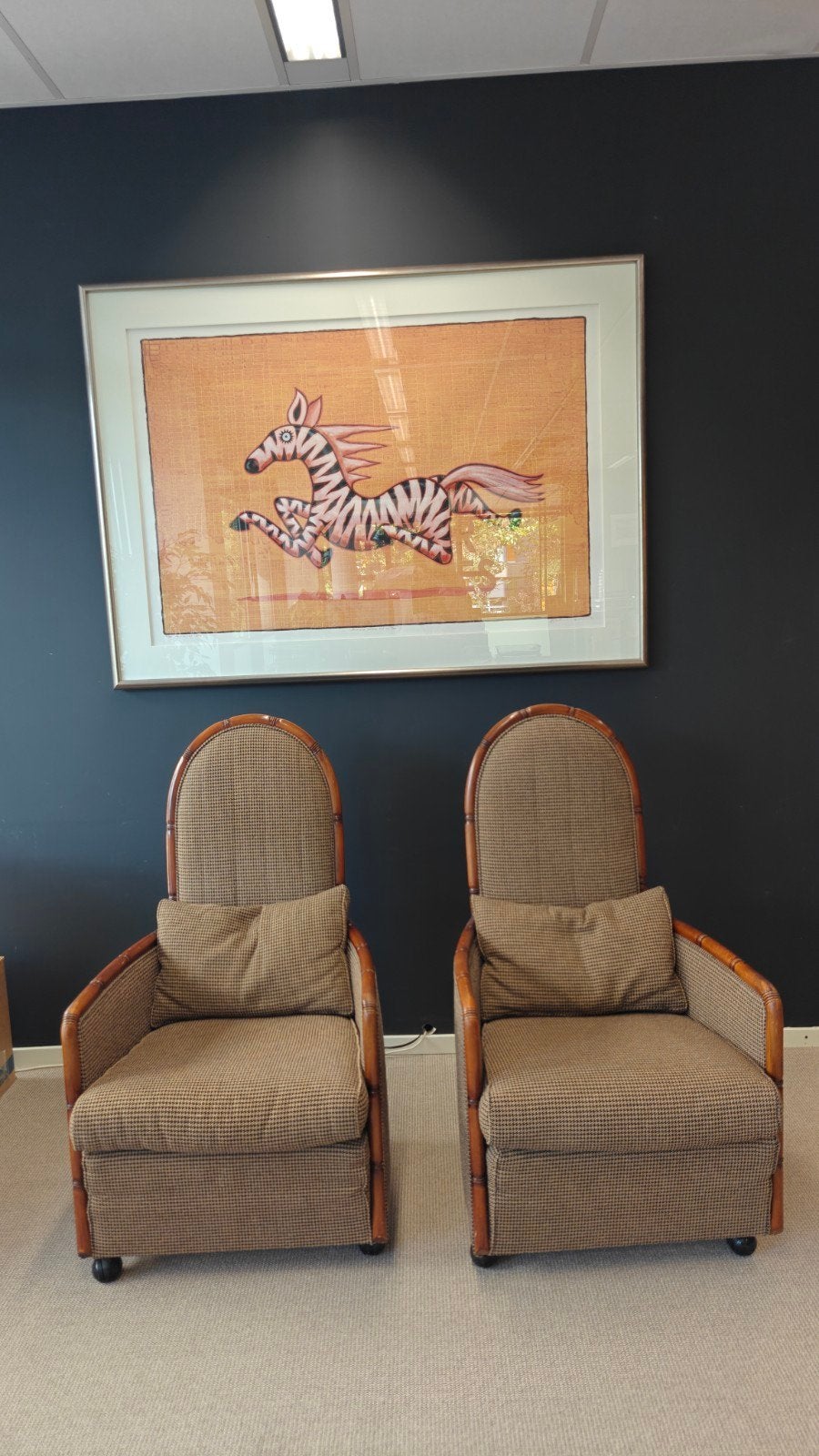 2x Giorgetti fauteuils - Zo goed als nieuw, Huis en Inrichting, Ophalen, Zo goed als nieuw, Hout