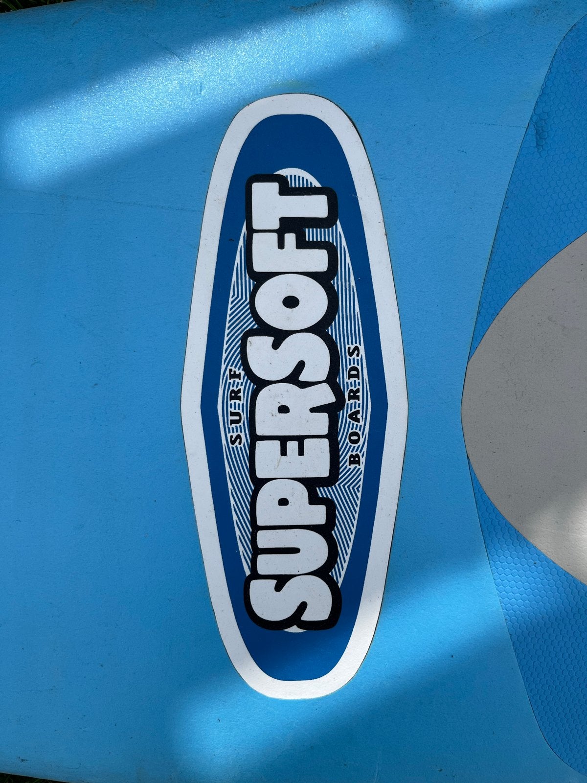 Supersoft Surfboard - 8.0 (240x58cm)  - met schades, Ophalen, Gebruikt, Funboard, Met vinnen