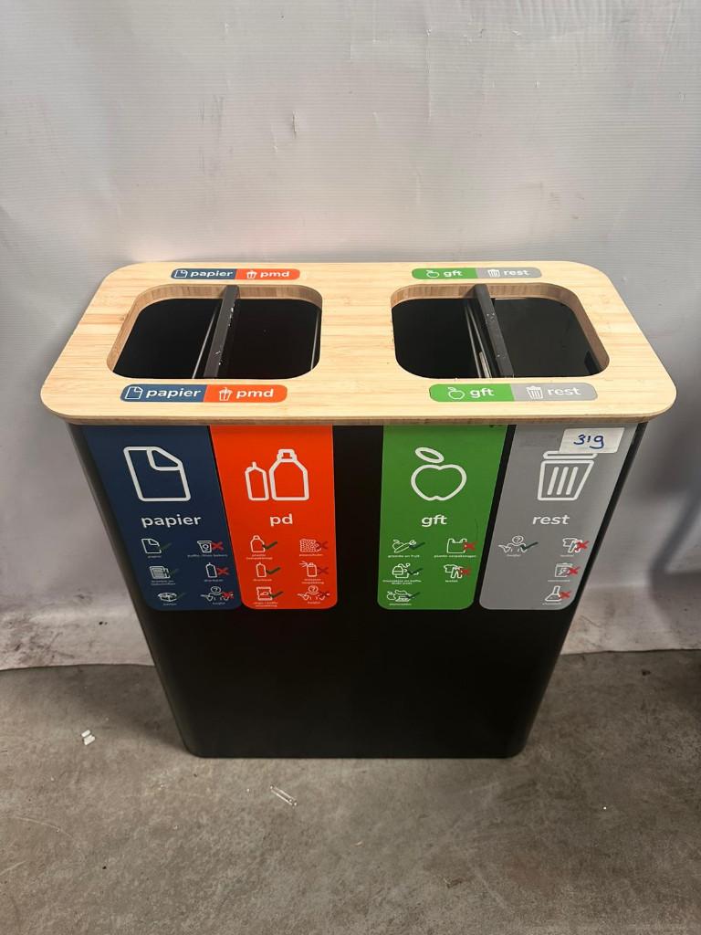 Binbin afvalbak prullenbak sorteerbak afval scheiden, Huis en Inrichting, Woonaccessoires | Prullenbakken, 40 liter of meer, Ophalen