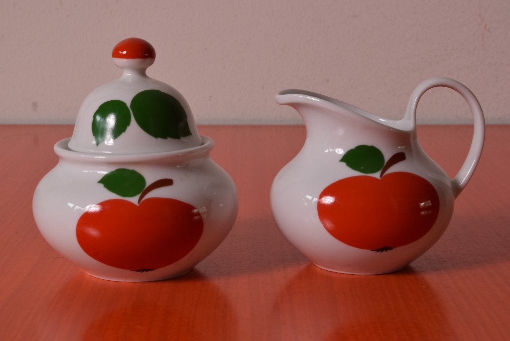 Retro vintage porseleinen Seltmann Weiden Patricia roomstel, Overige merken, Overige typen, Vintage, Ophalen of Verzenden