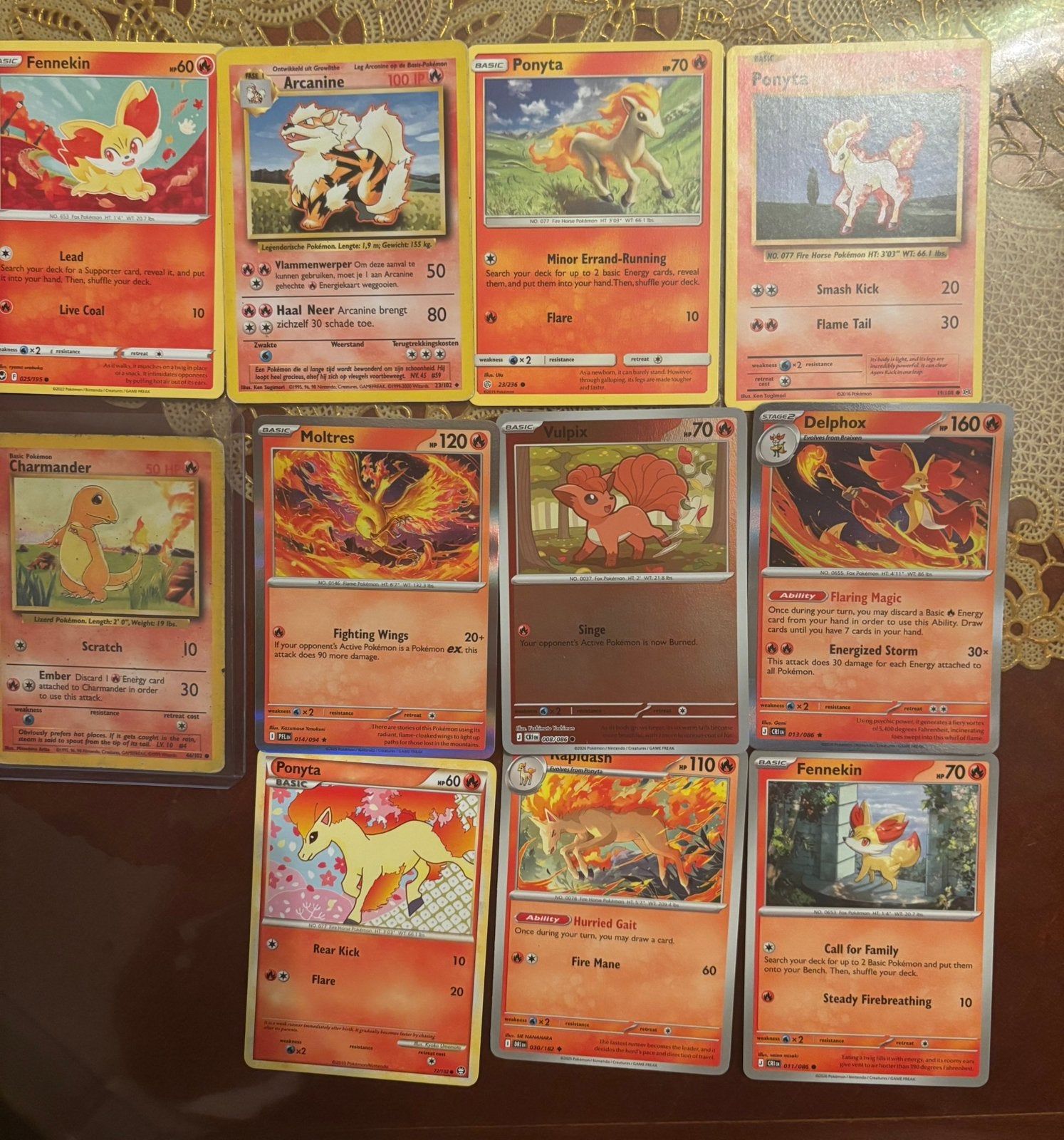 Set vuur pokemons, Verzenden, Zo goed als nieuw