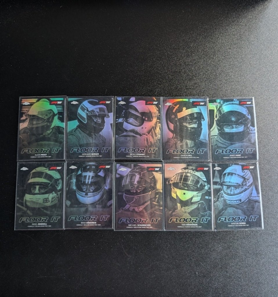 2025 topps Chrome f1 F1 floor it set  10 cards, Ophalen of Verzenden, Zo goed als nieuw, Meerdere plaatjes