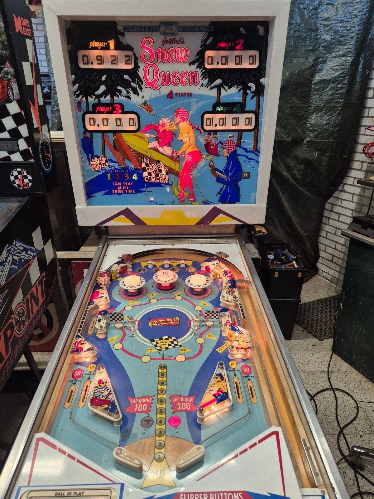 gottlieb snow queen, Verzamelen, Automaten | Flipperkasten, Ophalen, Flipperkast