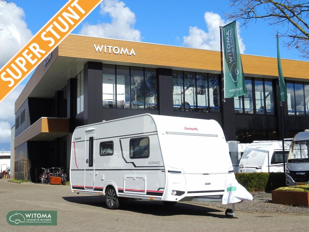 Dethleffs Nomad 460 EL Uniek aanbod Witoma 50 jr, Caravans en Kamperen, Standaardzit, Schokbreker, Bedrijf, Overige typen