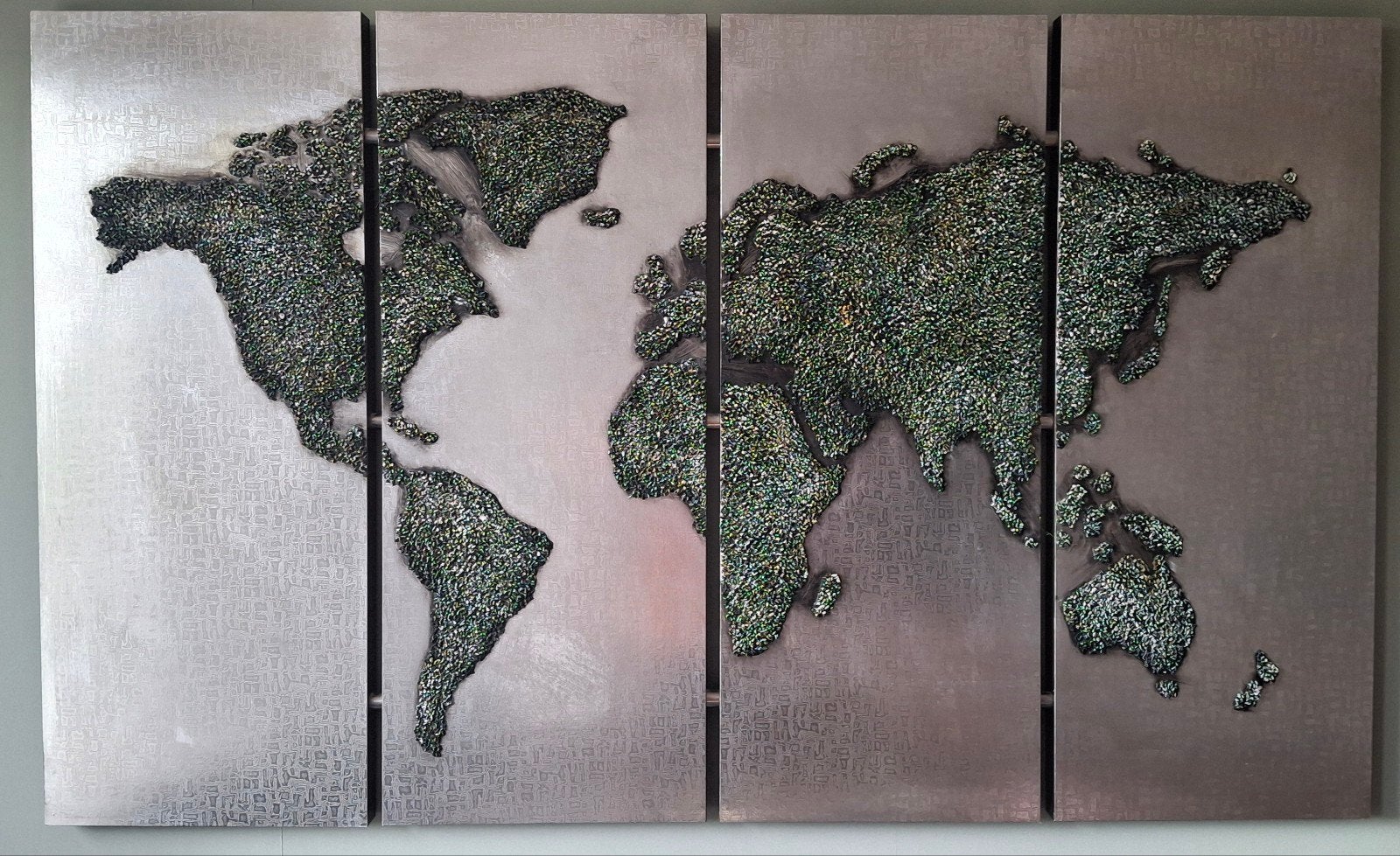 4 luik wereldkaart, Ophalen