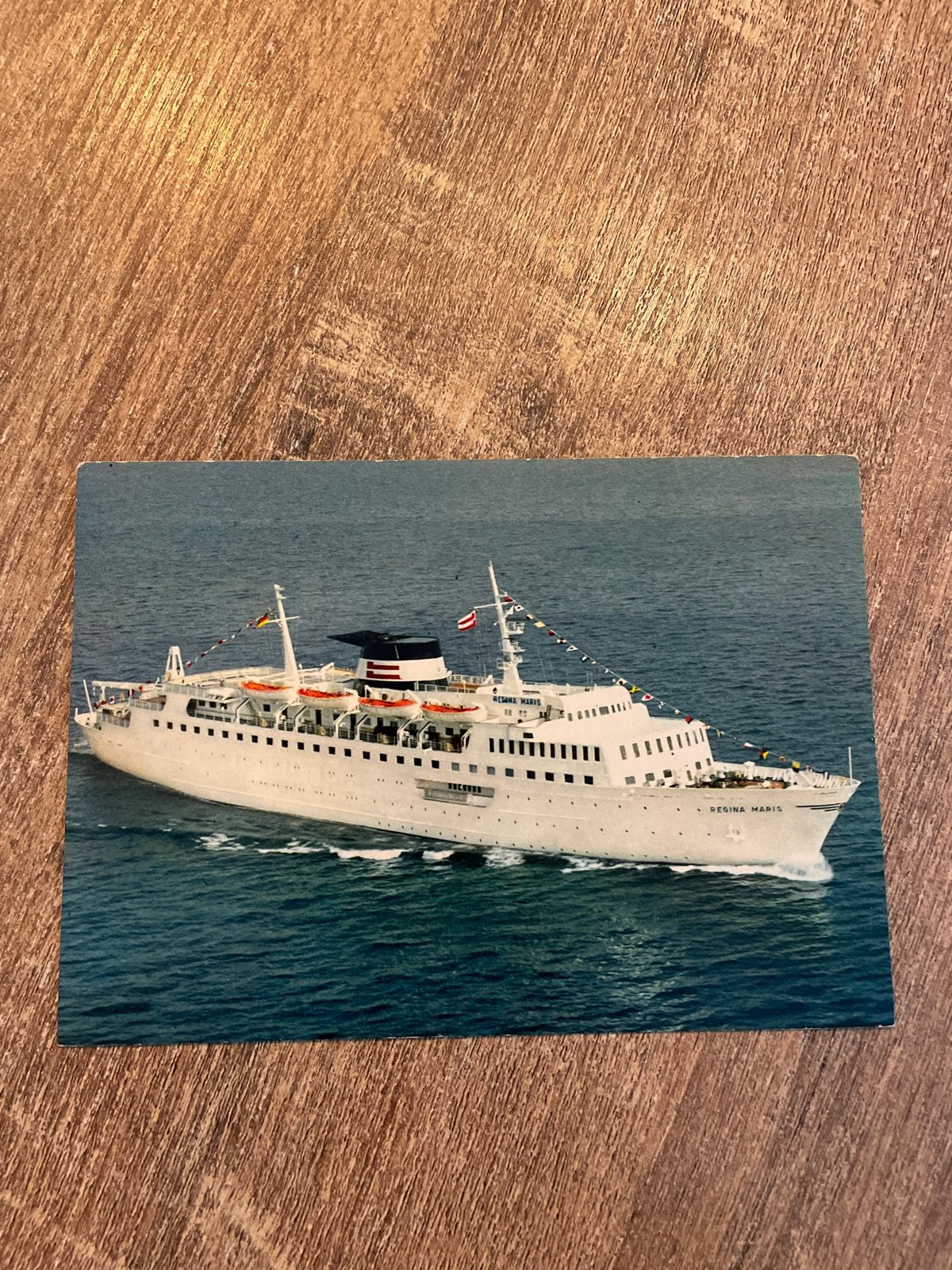 Ansichtkaart M/S Regina Maris - Lübeck Linie AG, Ophalen of Verzenden, 1960 tot 1980, Ongelopen, Duitsland