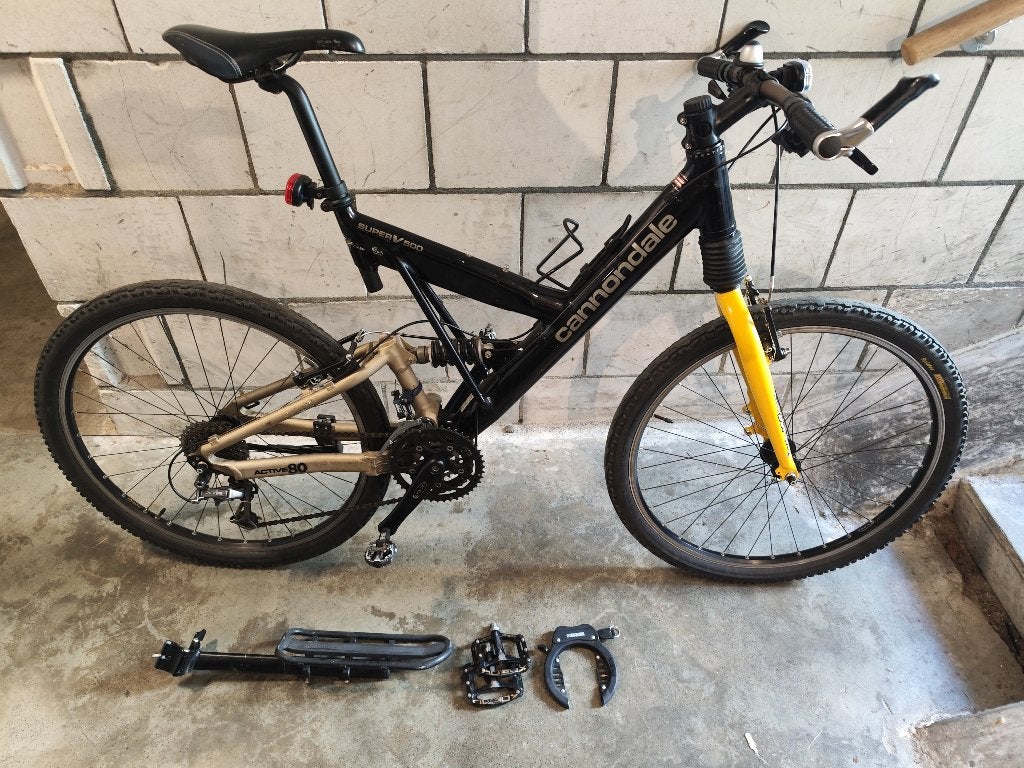 Cannondale Super V 500, Fietsen en Brommers, Fietsen | Mountainbikes en ATB, Gebruikt, Ophalen, Overige merken, Velgrem