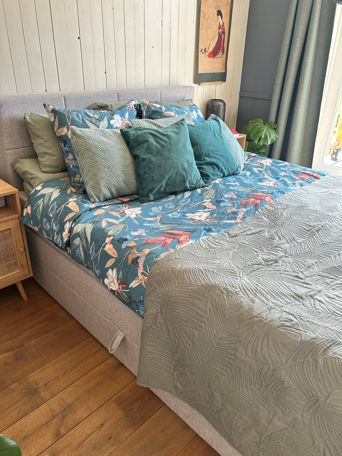 Boxspring bed 160x200cm met opbergruimte en matrassen, Huis en Inrichting, Slaapkamer | Bedden, Ophalen, Gebruikt, Tweepersoons