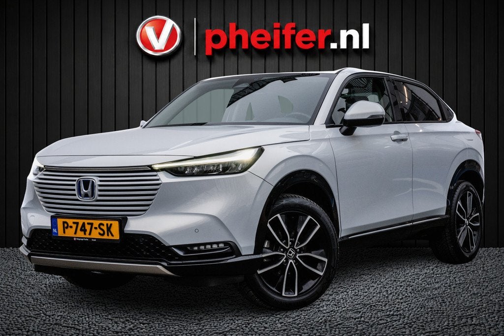Honda HR-V 1.5 e:HEV 131pk Aut. Advance Trekhaak/ Camera/ St, Auto's, Leder en Stof, Wit, Origineel Nederlands, Hybride Elektrisch/Benzine