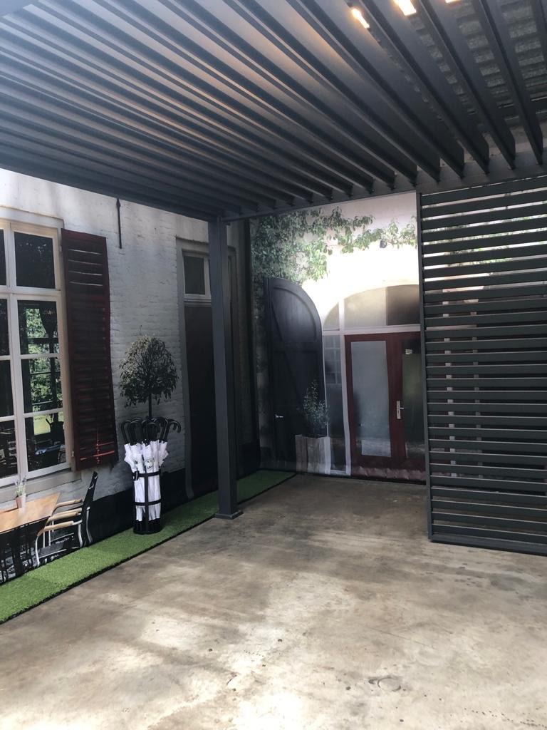 Showroommodel Aluminium Lamellen Overkapping, Tuin en Terras, Overkappingen, Tuinpaviljoen, JV Trading, JV Trading, Zo goed als nieuw