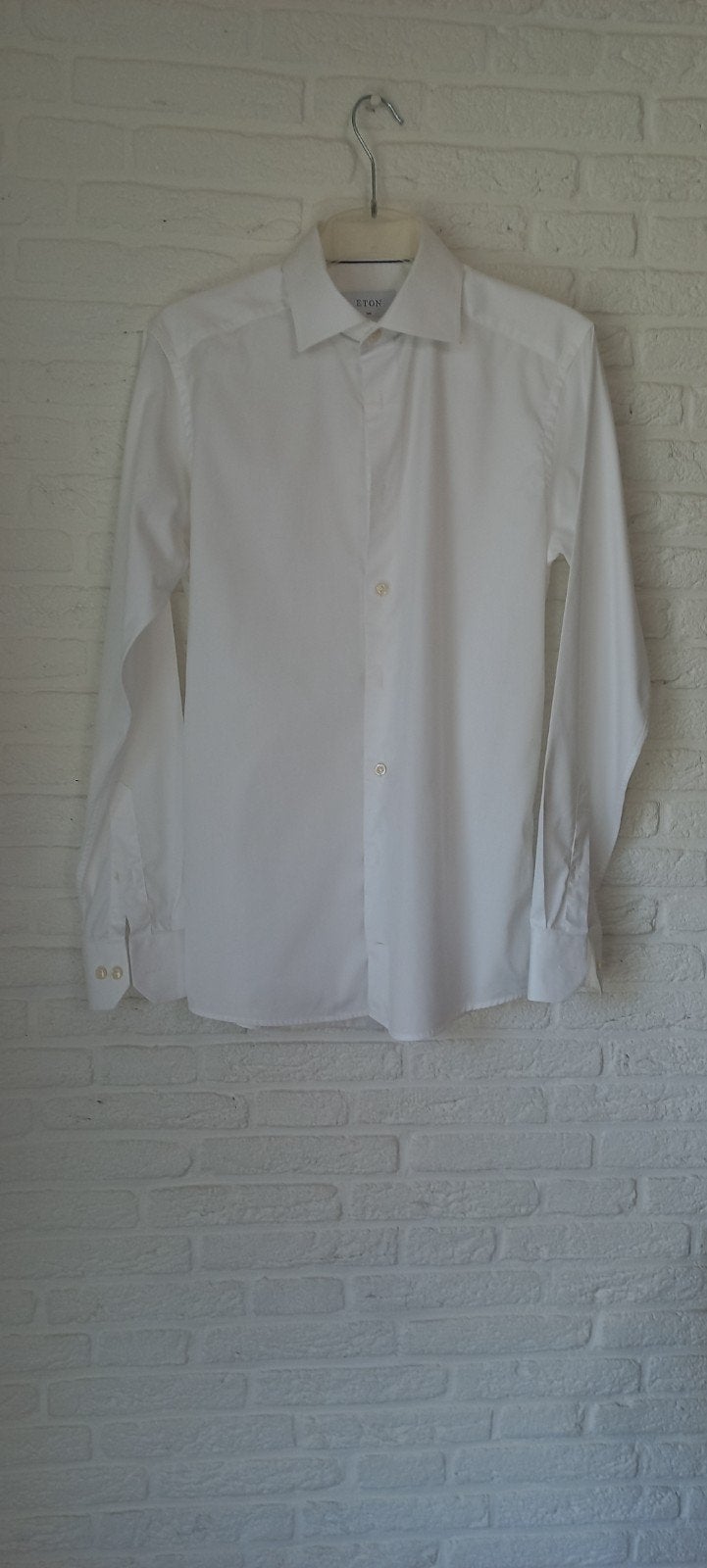 ETON wit overhemd, iets getailleerd, maat 38, Kleding | Heren, Overhemden, Halswijdte 38 (S) of kleiner, Wit, Ophalen of Verzenden