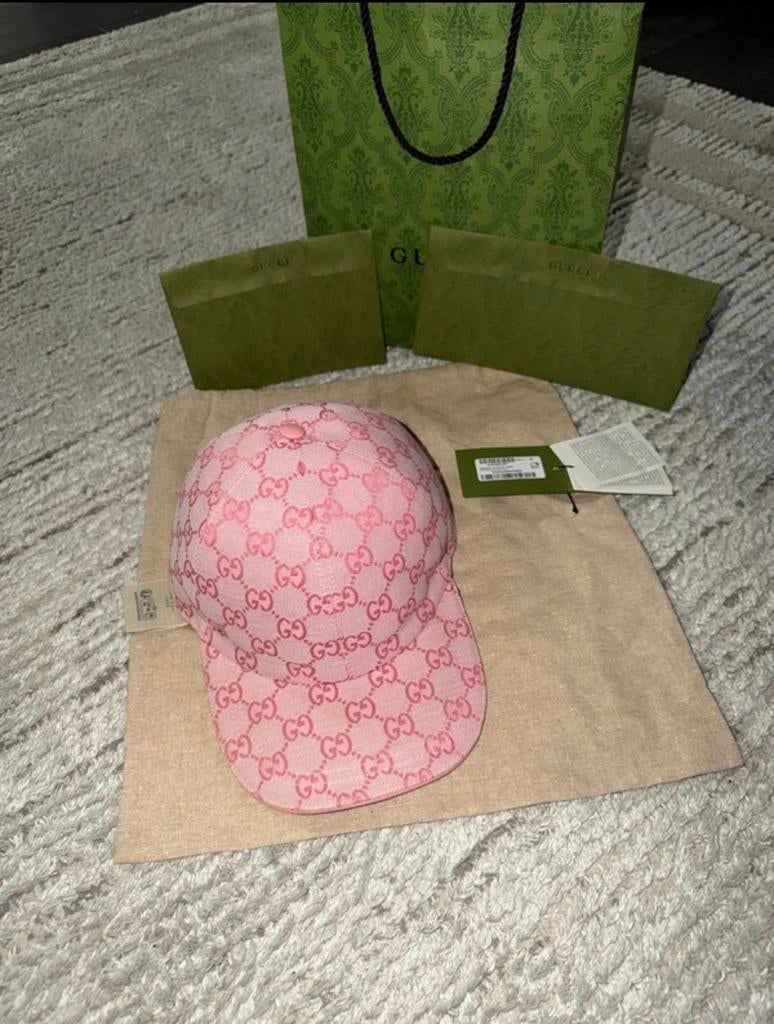 Gucci Roze GG Canvas Baseballpet - Dubai Editie, Kleding | Heren, Hoeden en Petten, Nieuw, Ophalen of Verzenden, Pet, 58 of 59 cm (L, 7¼ of ⅜ inch)
