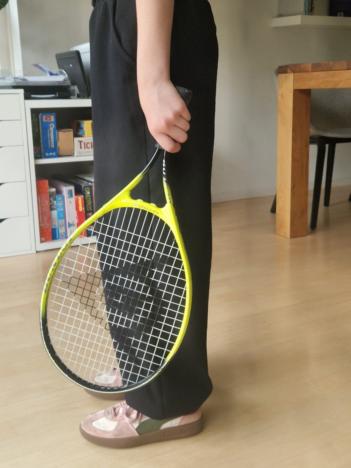 Dunlop 21 inch tennis racket kind, Gebruikt, L1, Ophalen of Verzenden, Racket