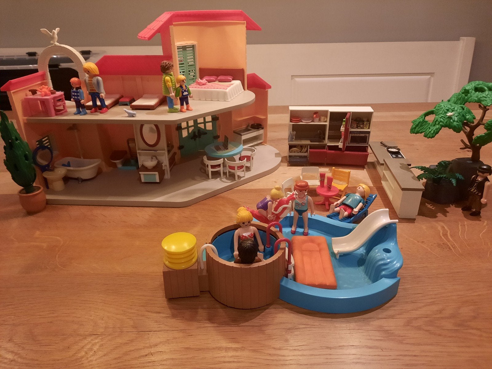 Playmobil huis met zwembad, Ophalen, Gebruikt