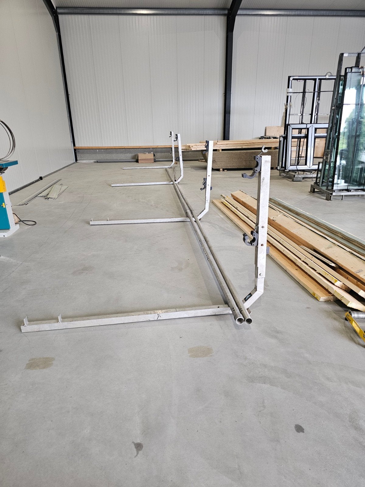 Platdak valbeveiliging 8 meter met contragewichten, Ophalen, Gebruikt, Overige typen