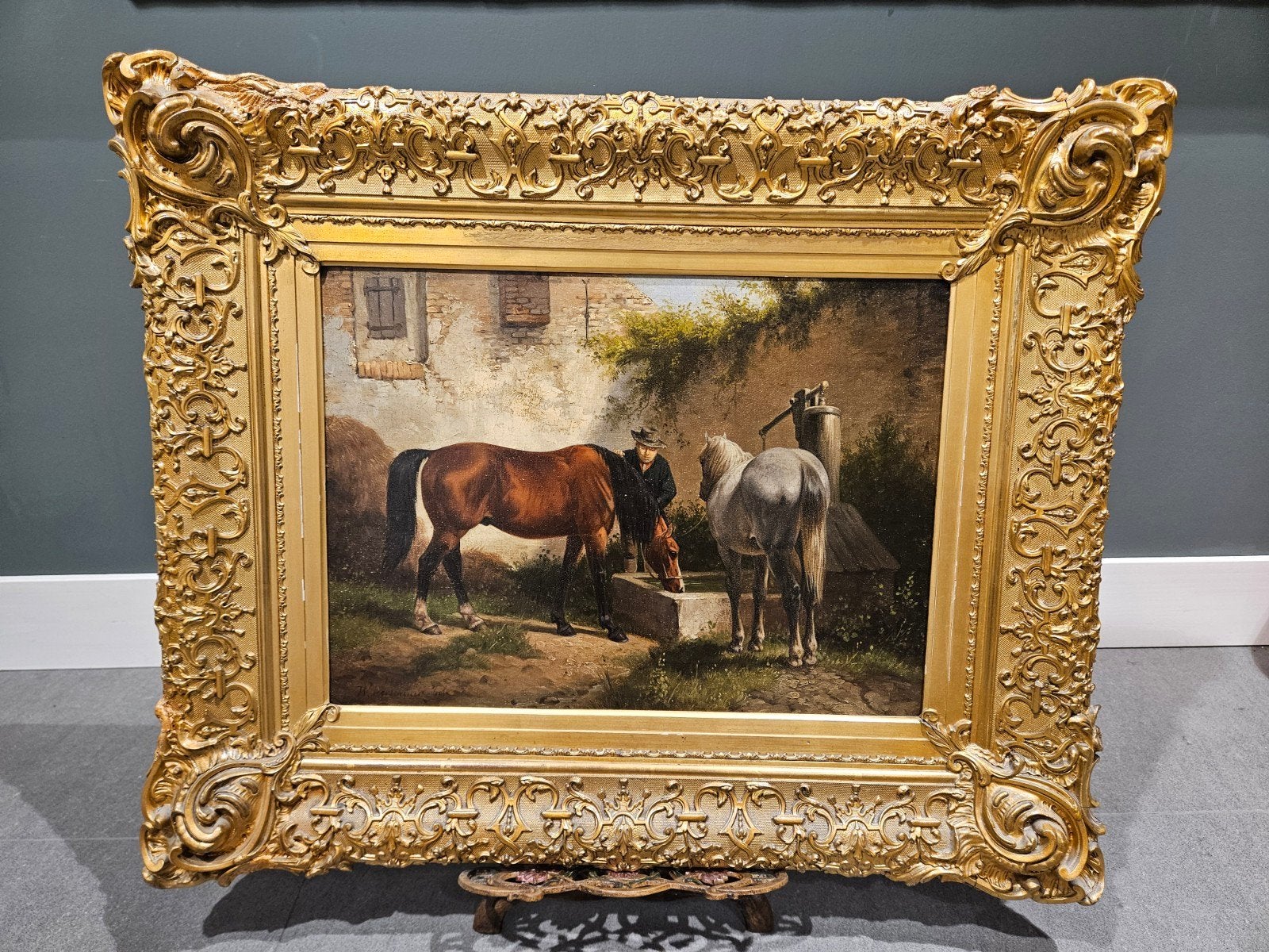 Schilderij Wouter Verschuur II(1841-1936)Origineel!, Ophalen, Origineel werk