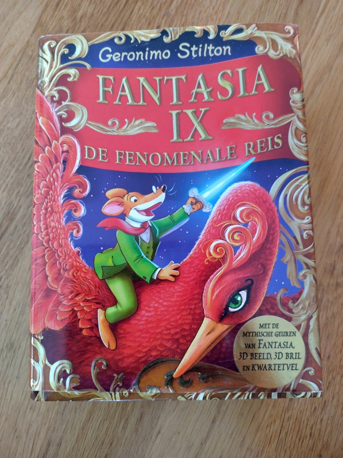 Geronimo Stilton Fantasia IX: De Fenomenale Reis met 3D bril, Boeken, Ophalen of Verzenden, Zo goed als nieuw, Geronimo Stilton