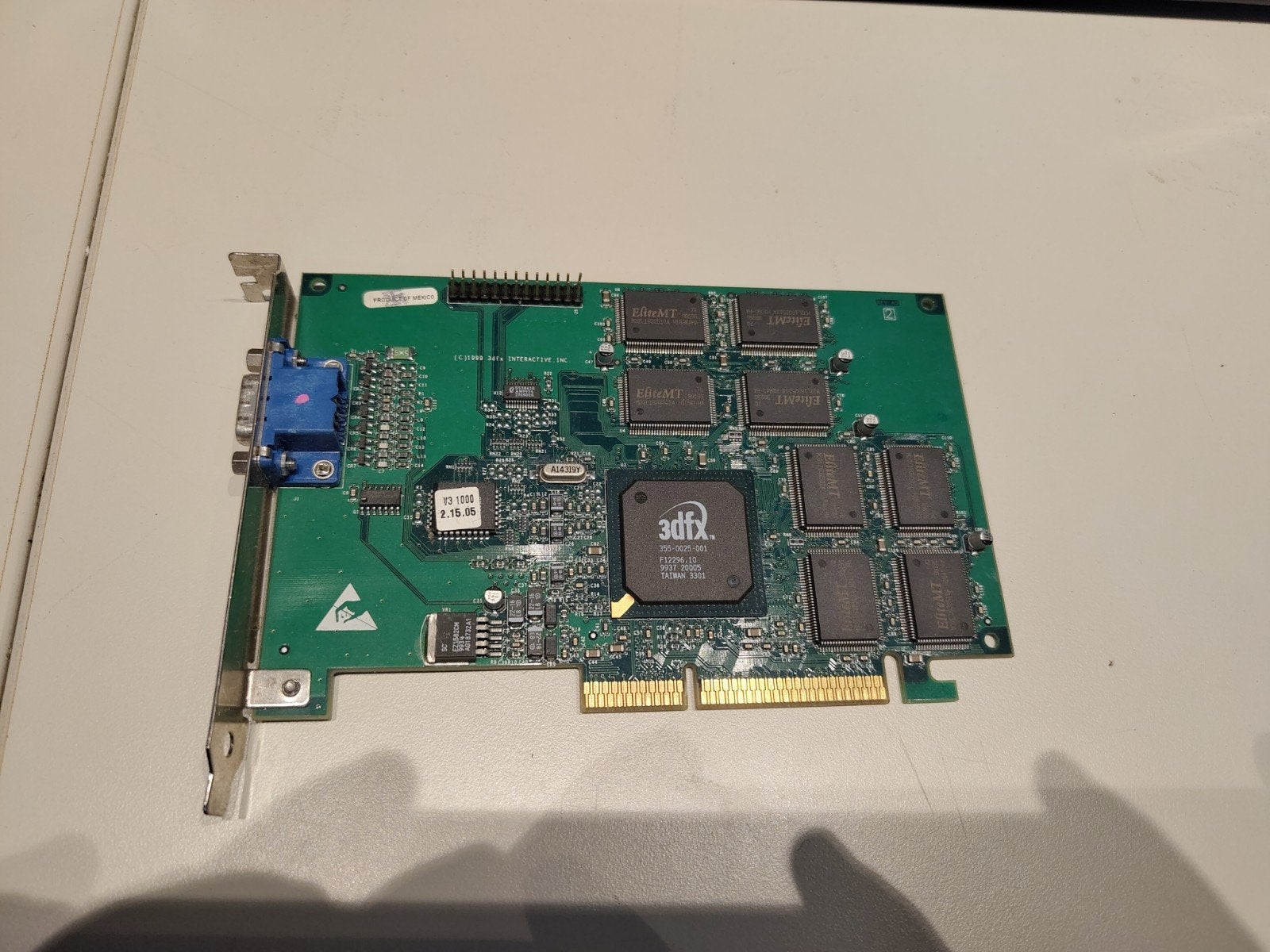 3dfx Voodoo 3 1000 AGP Videokaart - Vintage Gaming, Gebruikt, GDDR, VGA, Ophalen of Verzenden
