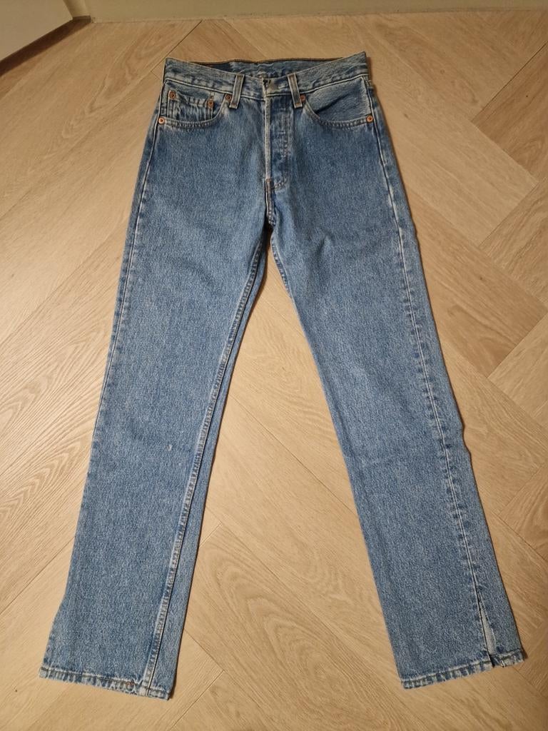 Levi's 501xx vintage jeans made in USA w28 l34, Ophalen of Verzenden, Zo goed als nieuw, Blauw, W28 - W29 (confectie 36)