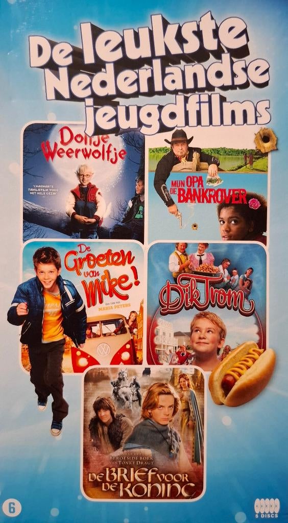 DOLFJE WEERWOLFJE  MIJN OPA  DE GROETEN  DIK TROM  DE BRIEF, Cd's en Dvd's, Dvd's | Kinderen en Jeugd, Gebruikt, Alle leeftijden