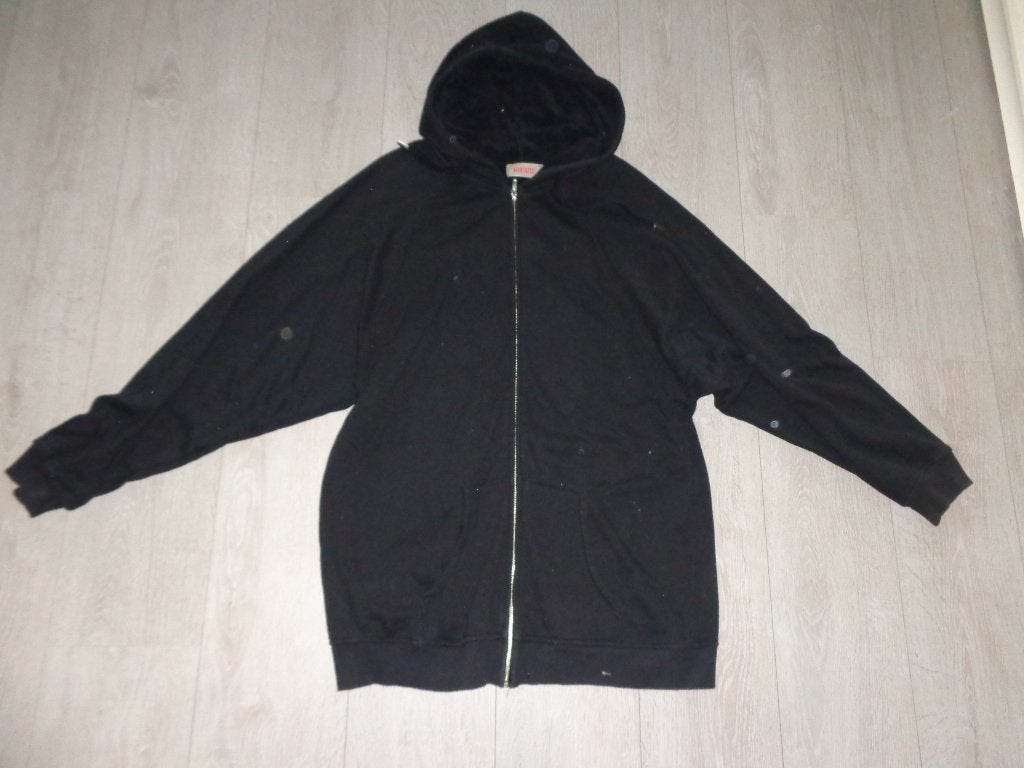 zwarte lange damesvest van Kontatto, maat XL, Kleding | Dames, Ophalen of Verzenden, Gedragen, Maat 46/48 (XL) of groter, Zwart
