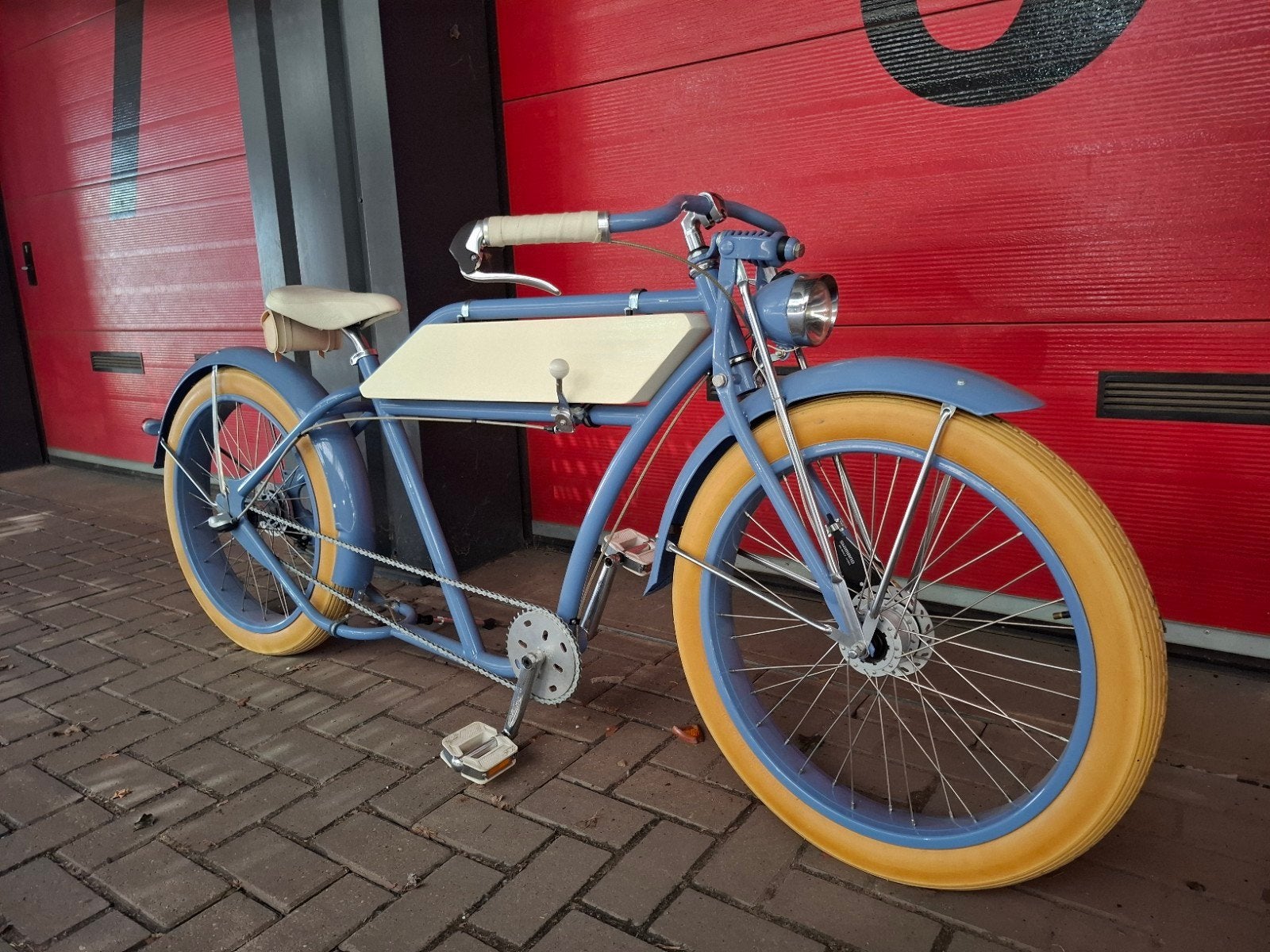 Unieke Ruff Cruiser Fiets - Lichtblauw met Crème Banden, Jaren '60 of nieuwer, Ophalen of Verzenden, Minder dan 47 cm, Ruff Cycles