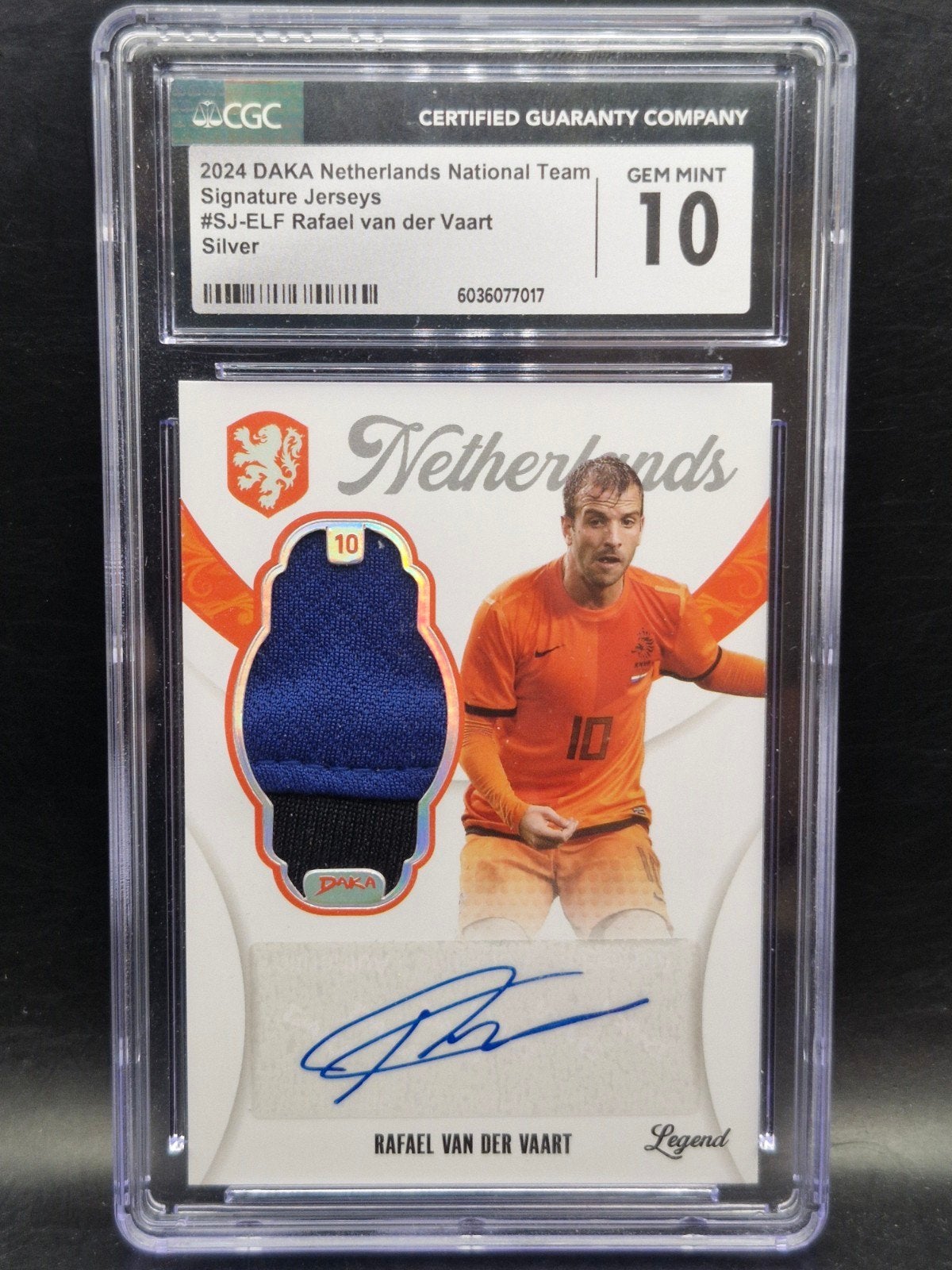 rafael van der vaart shirt en handtekening daka CGC 10, Verzenden, Zo goed als nieuw, Losse kaart