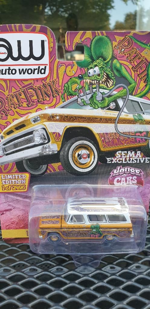 Chevrolet Suburban "Rat Fink" Autoworld 1:64, Christian@diecastcompany.nl, Auto, Diecast Company, Nieuw