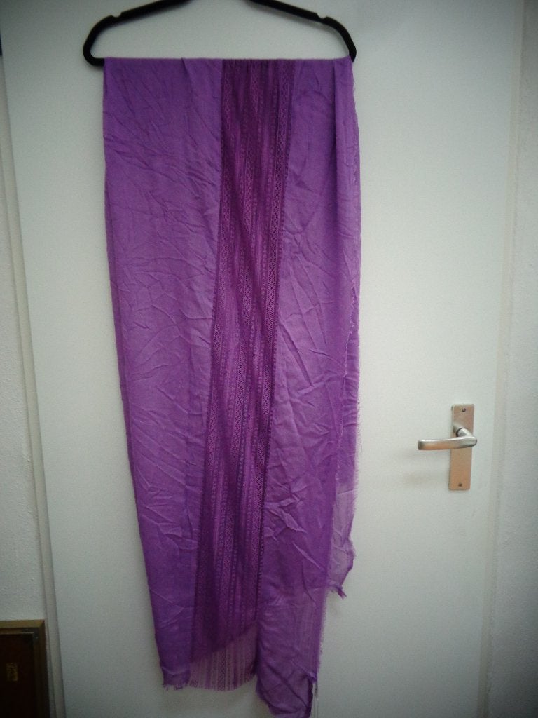Nieuw Yaya langwerpige sjaal, kleur Hyacinth/paars. Viscose, Maat 46/48 (XL) of groter, Nieuw, Ophalen of Verzenden, Yaya