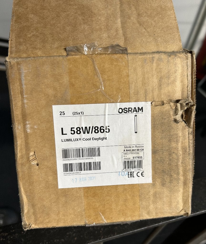 TL 25 stuks nieuw in doos, Ophalen, Nieuw, 50 tot 200 watt, Lamp