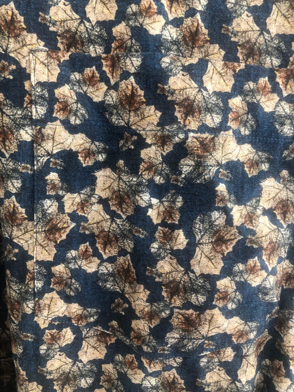 FerLucci Heren Overhemd XL - Bladeren Print, Ophalen, Zo goed als nieuw, Meerkleurig, Halswijdte 43/44 (XL)