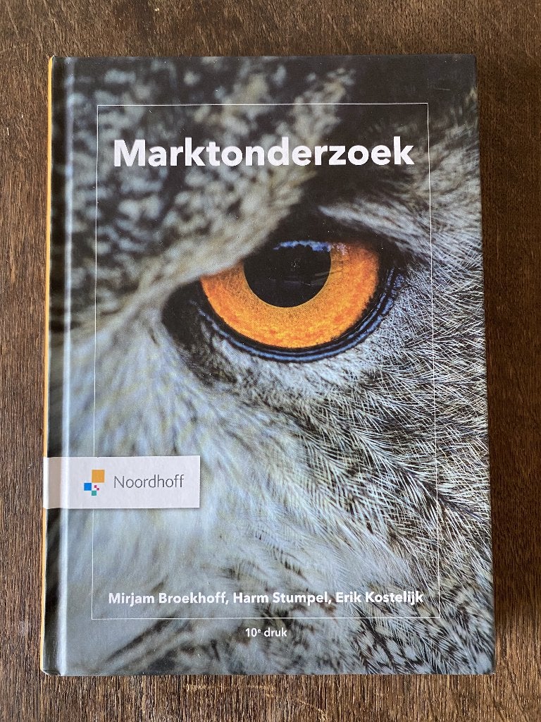 Marktonderzoek - Mirjam Broekhoff 10e druk, Boeken, Studieboeken en Cursussen, Nieuw, HBO, Beta, Ophalen of Verzenden