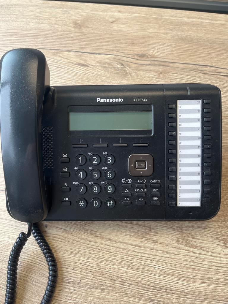 Panasonic KX-DT543 Systeemtelefoon Zwart, Ophalen, Gebruikt