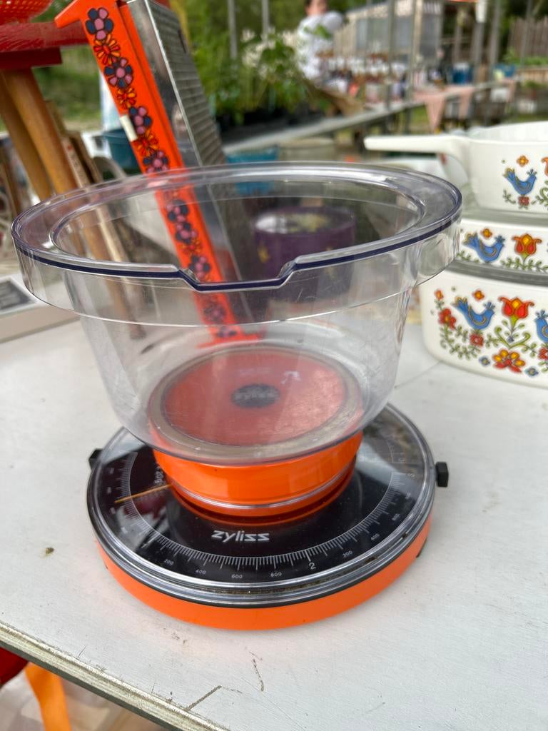 Vintage Zyliss Keukenweegschaal Oranje - Uitstekende Conditi, Ophalen of Verzenden, Overige typen