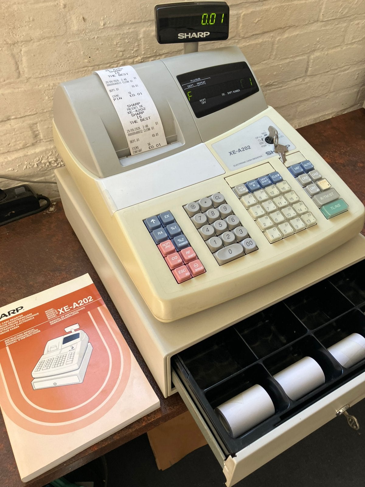 Kassa sharp A202 werkt perfect, Ophalen, Overige typen