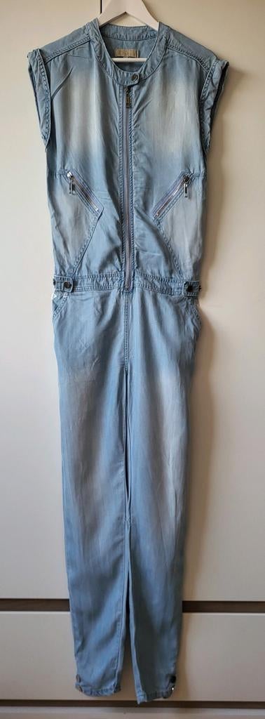 Josh V jumpsuit in spijkerstof in maat 34/36., Liu Jo Pinko, Blauw, Ophalen of Verzenden, Zo goed als nieuw
