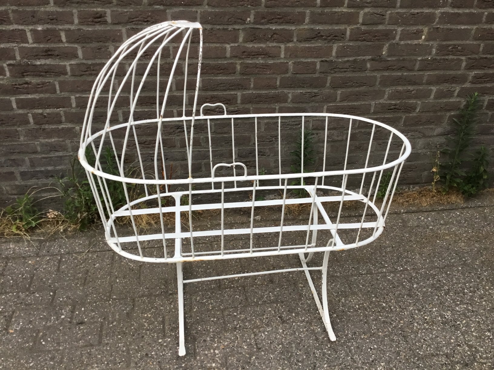 Smeedijzeren baby schommel wieg kinderbed curioza vintage., Kinderen en Baby's, Babywiegjes en Ledikanten, Ophalen of Verzenden