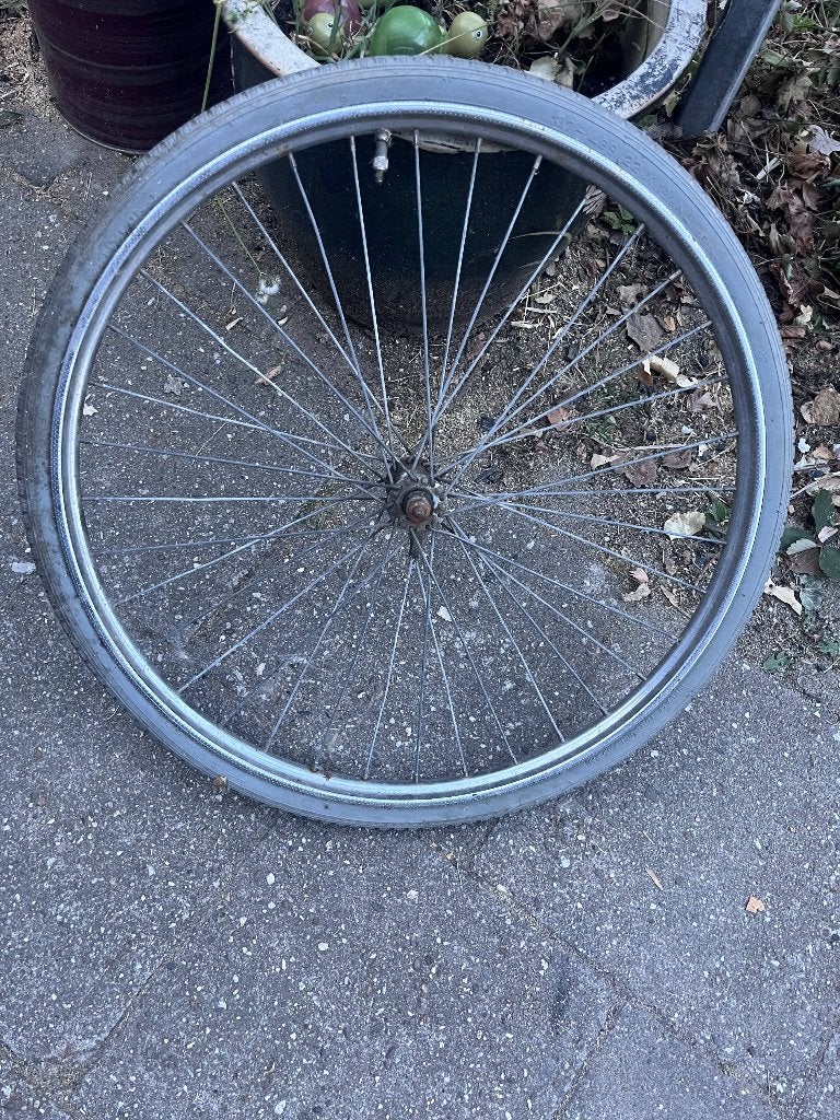 wiel+band 22x1 3/8 sparta 8-80, rolstoel, vintage vouwfiets, Ophalen of Verzenden, Zo goed als nieuw, Band, Rubber