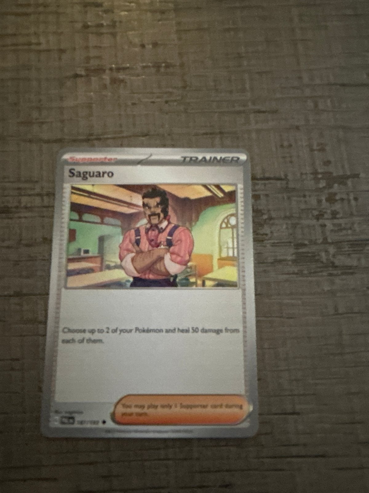 Pokémon TCG: Saguaro Trainer Kaart - Nieuwstaat, Ophalen of Verzenden, Zo goed als nieuw, Losse kaart