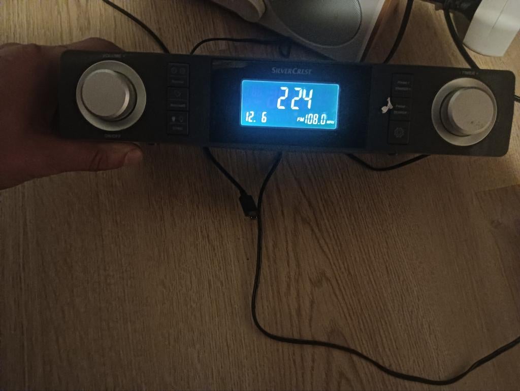 SilverCrest SKR 800 B2 Keukenradio - Zilverkleurig, Ophalen of Verzenden, Gebruikt, Radio