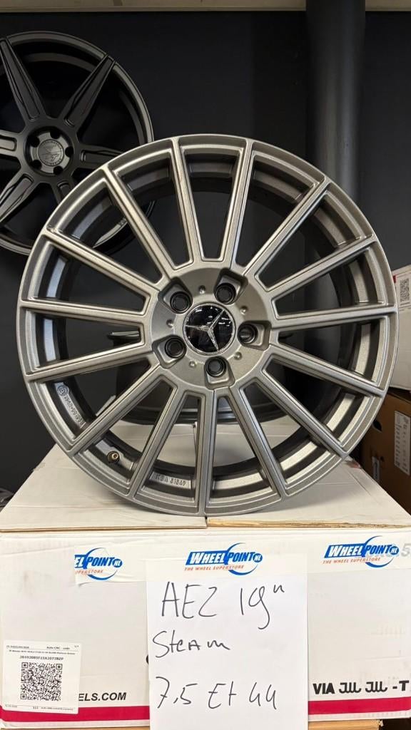 19'' Aez Velgen 5x112 Mercedes CLA 174 C-klasse W204 W205, 19 inch, Gebruikt, 255 mm, Velg(en)