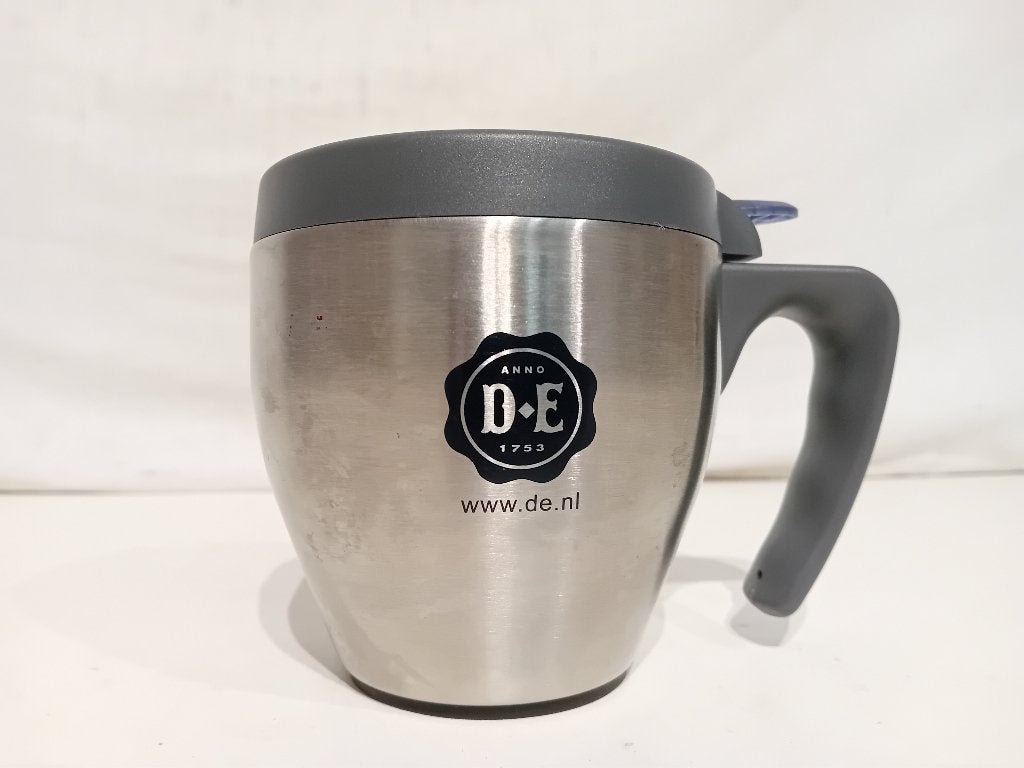 Douwe Egberts thermo-mok, Niet bekend, Niet bekend, Ophalen of Verzenden, Zo goed als nieuw