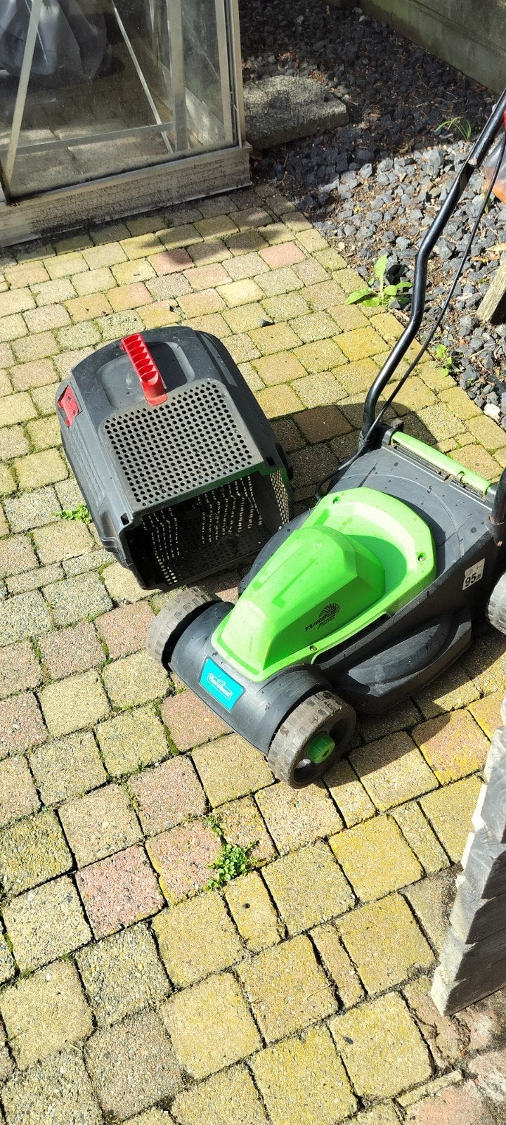 Florabest Turbo Power elektrische grasmaaier, Tuin en Terras, Grasmaaiers, Ophalen, Cirkelmaaier, Gebruikt, Opvangbak