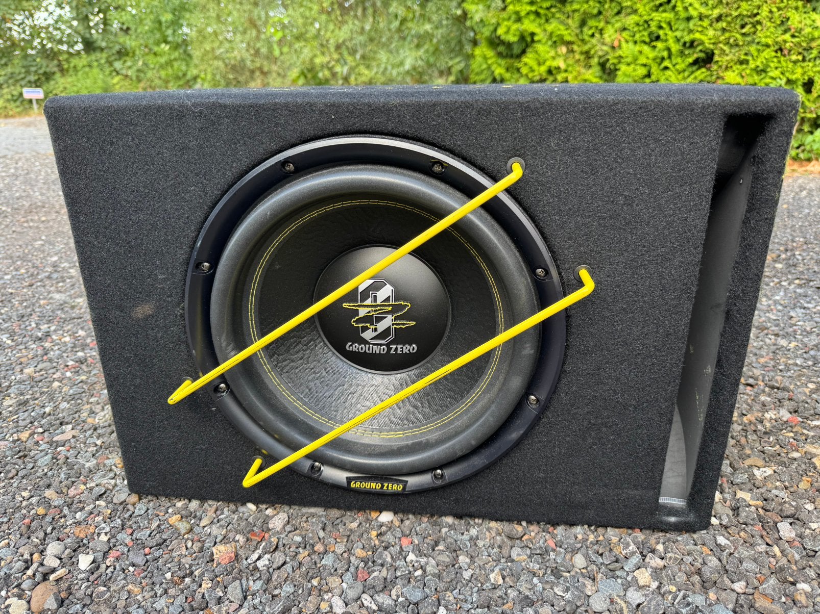 Ground zero subwoofer met versterker, Auto diversen, Ophalen, Zo goed als nieuw