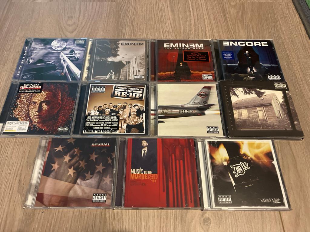 10 Eminem CD's: titels in omschrijving, Ophalen of Verzenden, 2000 tot heden, Gebruikt