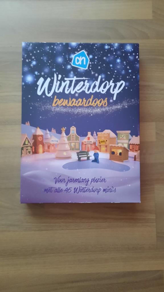 AH Winterdorp bewaardoos compleet - Collectors item, Ophalen, Zo goed als nieuw