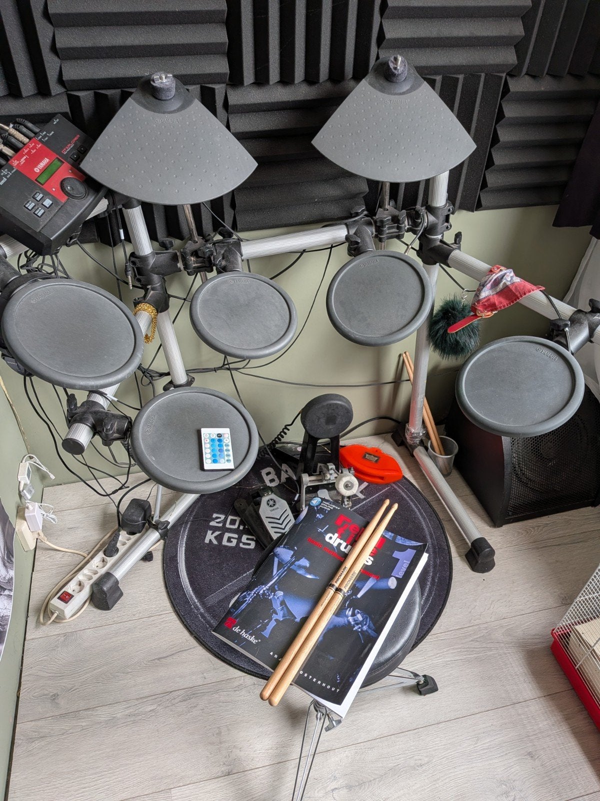 Elektronisch Yamaha drumstel+AP30 versterker en accessoires, Muziek en Instrumenten, Drumstellen en Slagwerk, Gebruikt, Overige merken