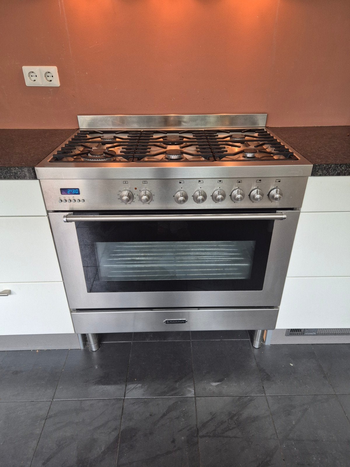 Fratelli gasoven losstaand, Witgoed en Apparatuur, Ophalen, Gebruikt, 60 cm of meer, Gas