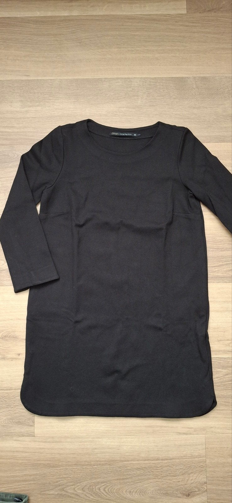 Zwart jurkje/tuniek Steps everyday chic XS, Zwart, Ophalen of Verzenden, Zo goed als nieuw, Maat 34 (XS) of kleiner