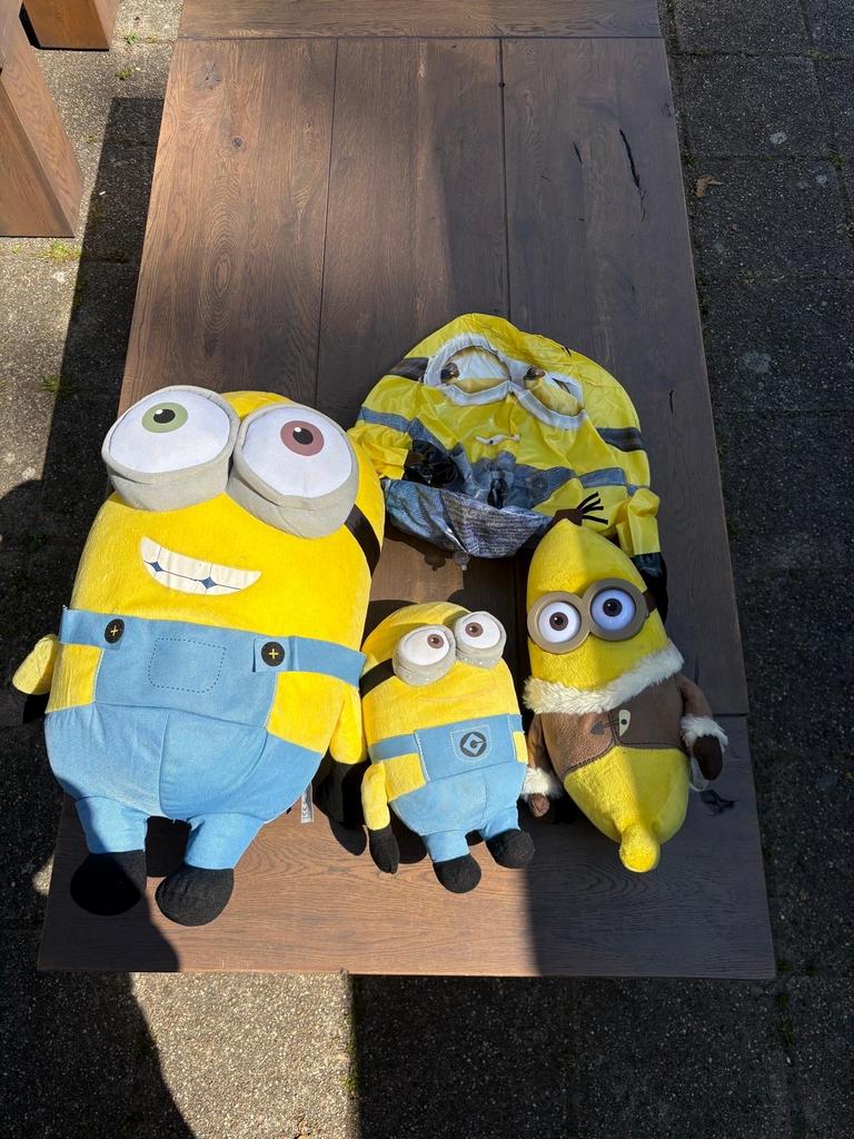 Minions knuffels en opblaaspop - 4 stuks, Ophalen, Overige merken, Overige typen, Zo goed als nieuw